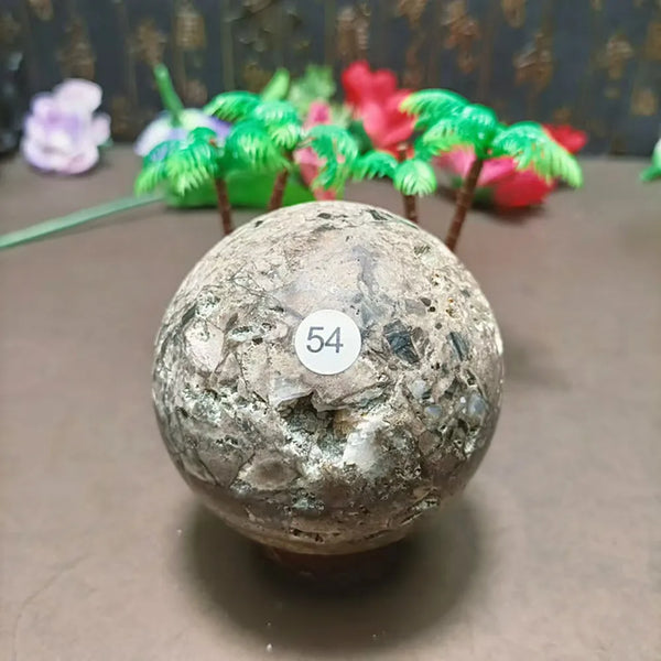 Purple Sphalerite Geode Ball-ToShay.org