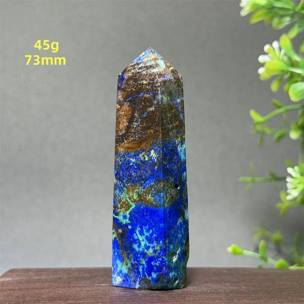 Blue Azurite Wand-ToShay.org