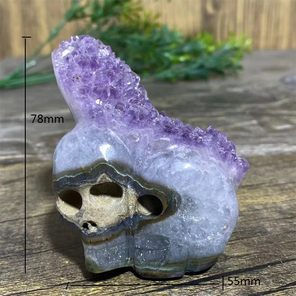Purple Amethyst Skull Cluster-ToShay.org