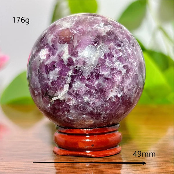 Purple Lepidolite Ball-ToShay.org