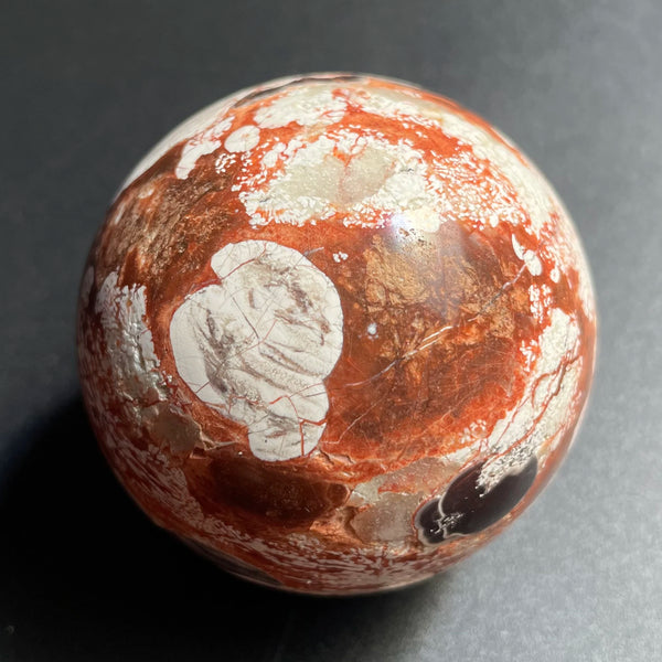 Orange Crazy Agate Ball-ToShay.org