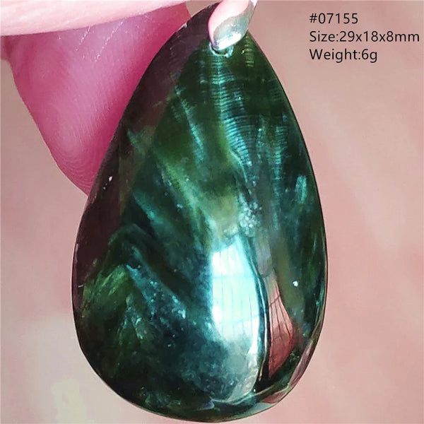 Green Seraphinite Pendant-ToShay.org