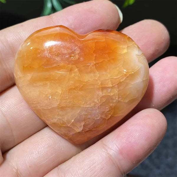 Orange Carnelian Heart-ToShay.org