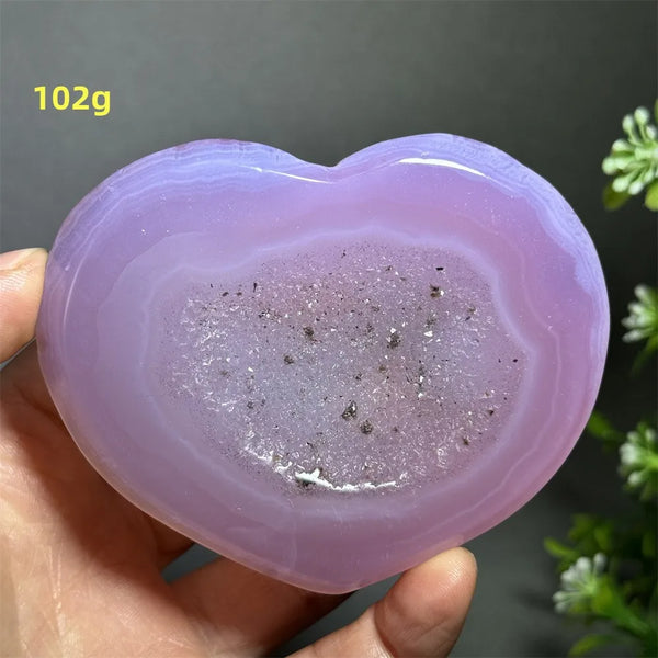 Pink Agate Geode Heart-ToShay.org