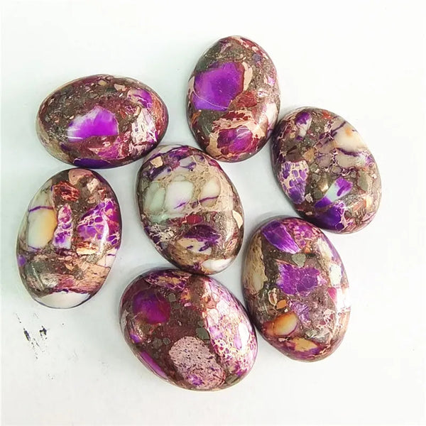 Mixed Imperial Jasper Cabochons-ToShay.org