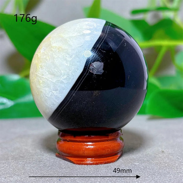 Black Silk Agate Ball-ToShay.org