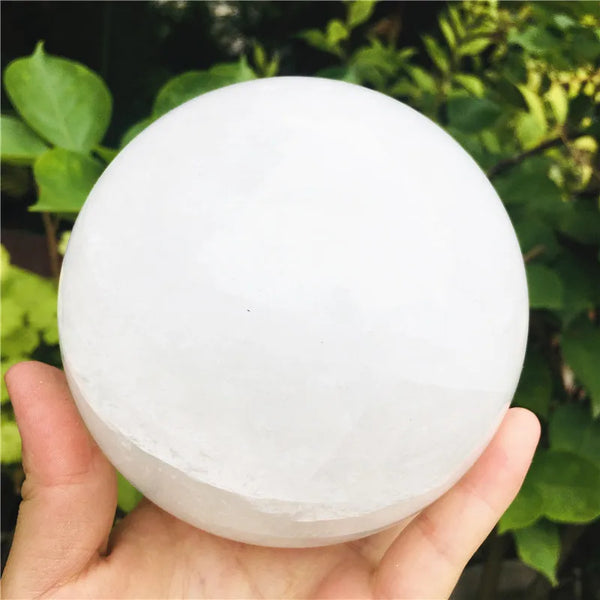 White Calcite Crystal Ball-ToShay.org