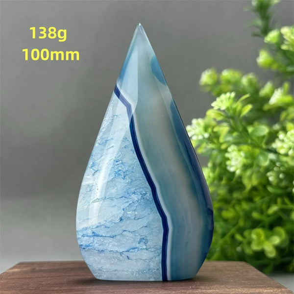 Blue Agate Torch-ToShay.org