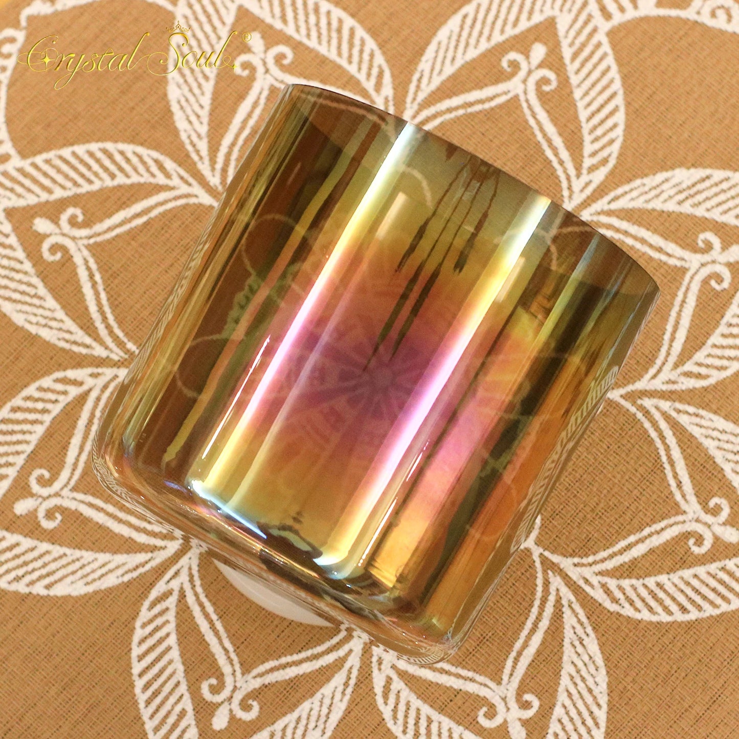Champagne Gold Crystal Singing Bowl-ToShay.org