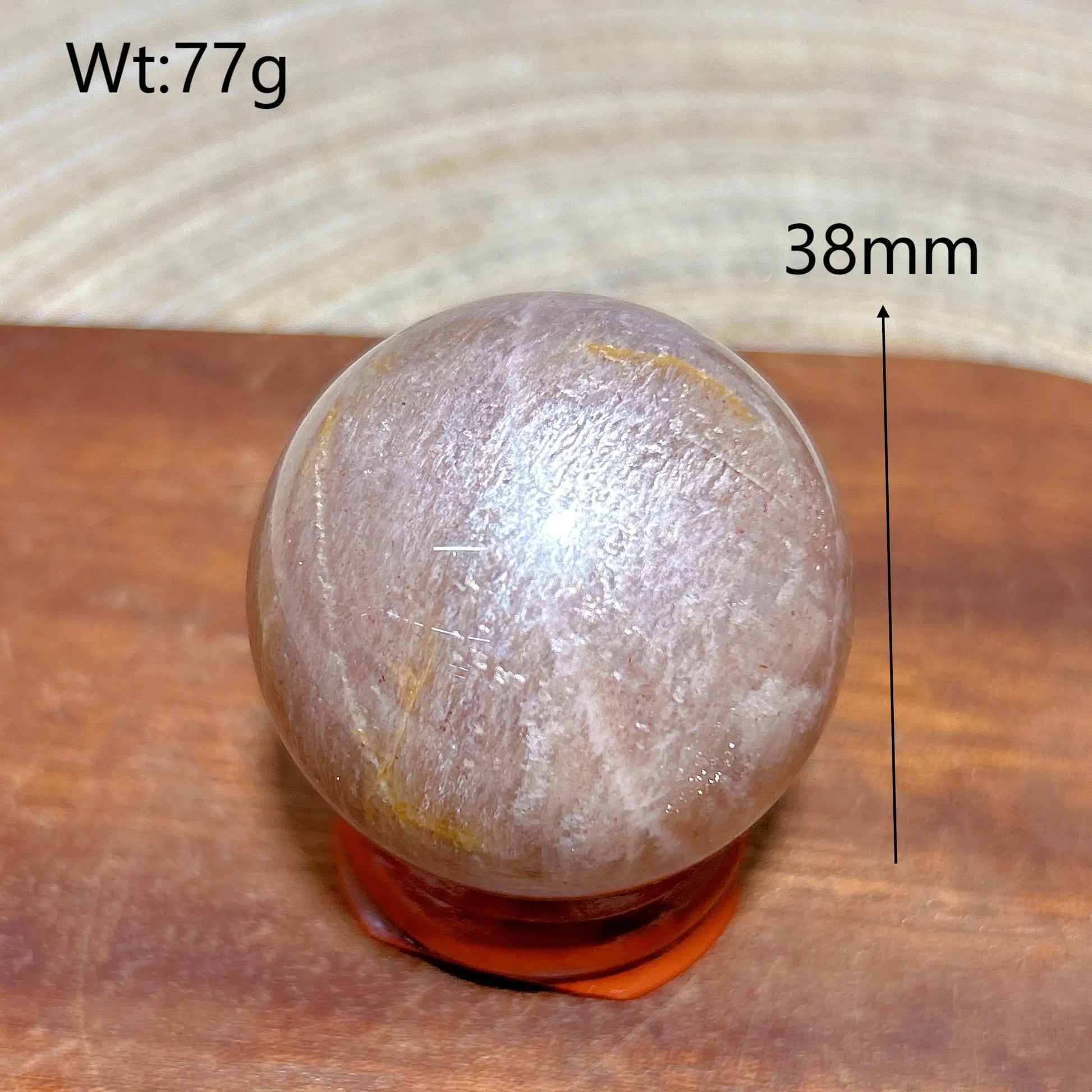 Pink Moonstone Ball-ToShay.org