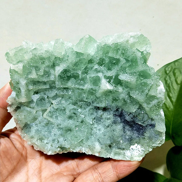 Green Sugar Fluorite Crystal-ToShay.org