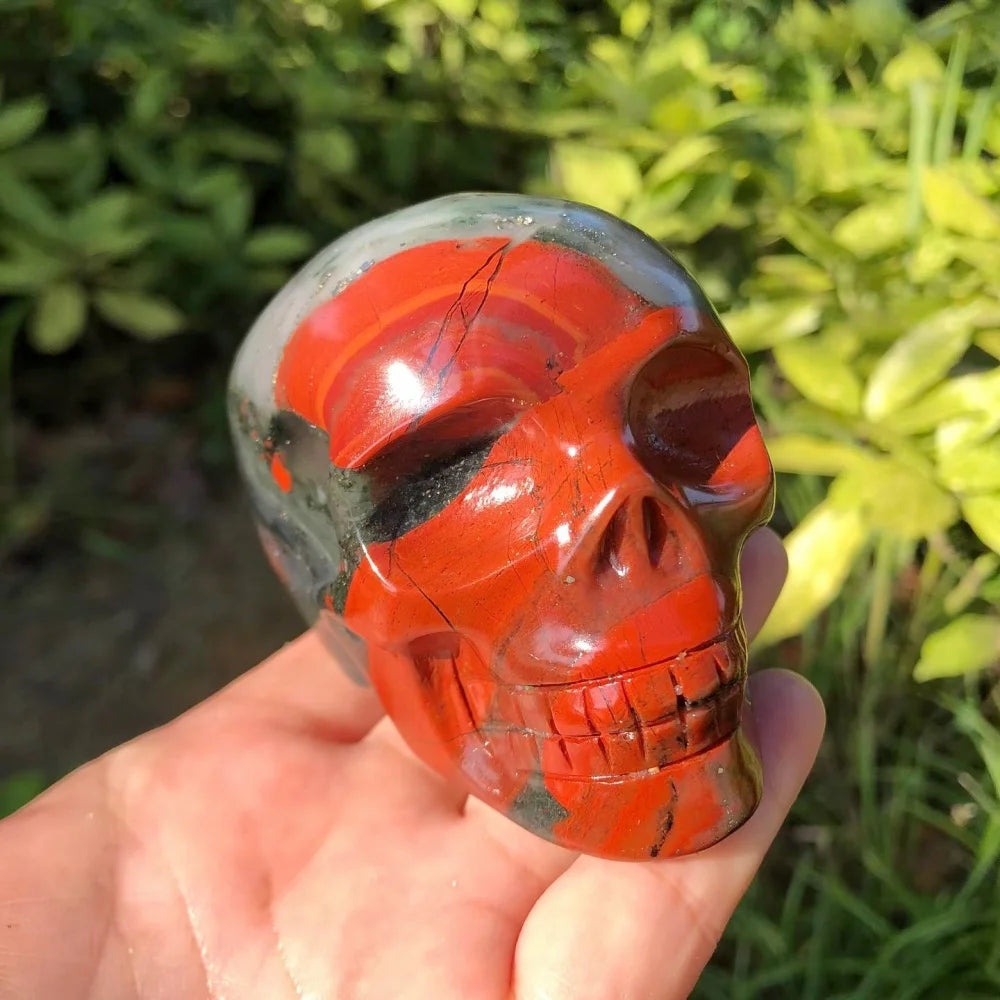 Red Jasper Skull-ToShay.org
