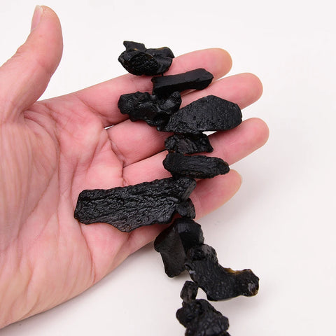 Black Meteorite Stone Beads-ToShay.org