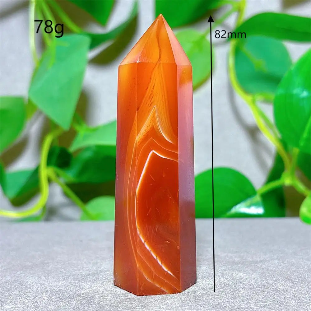 Orange Carnelian Crystal Tower-ToShay.org