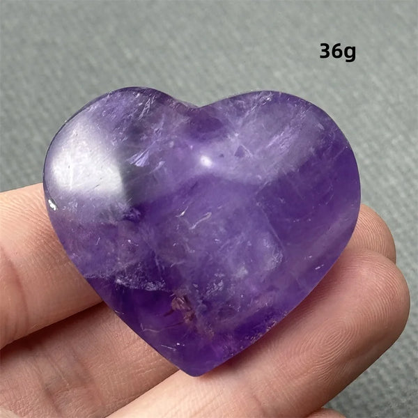Purple Amethyst Heart-ToShay.org