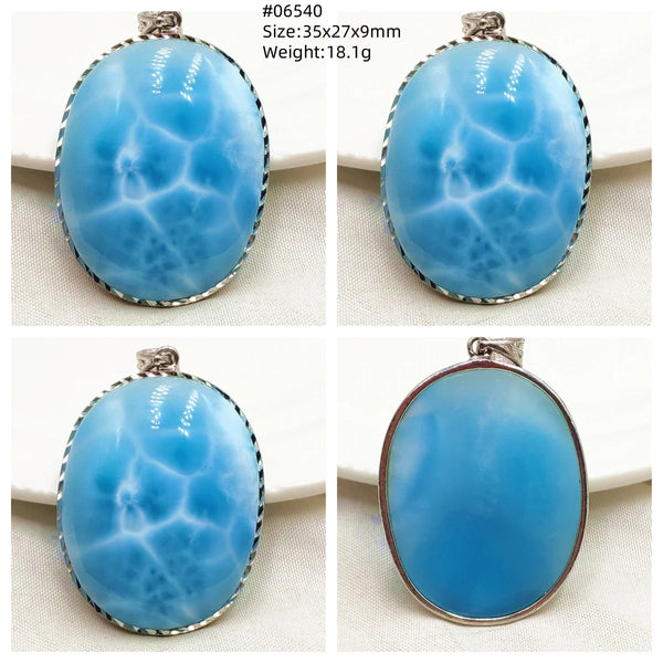 Blue Larimar Pendant-ToShay.org