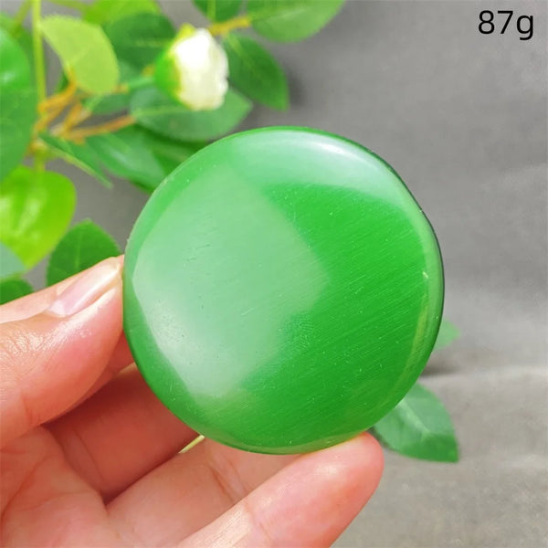 Green Cats Eye Pendant-ToShay.org