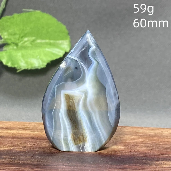 Black Silk Striped Agate Torch-ToShay.org