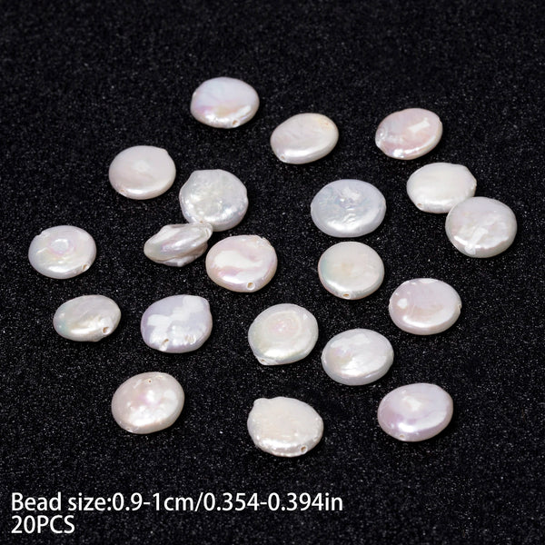 White Pearl Coin Beads-ToShay.org