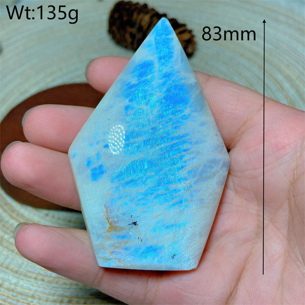 Blue Flash Moonstone Diamond-ToShay.org