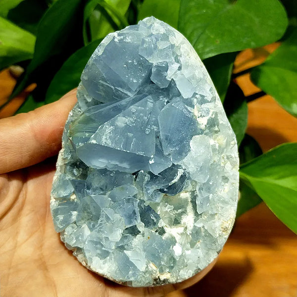 Blue Celestine Geode Crystal-ToShay.org