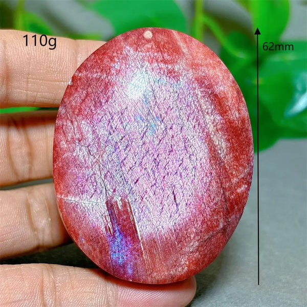 Red Moonstone Palm Stone-ToShay.org