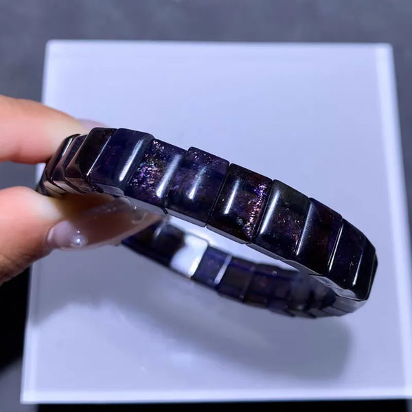 Blue Dichroite Cordierite Bracelet-ToShay.org