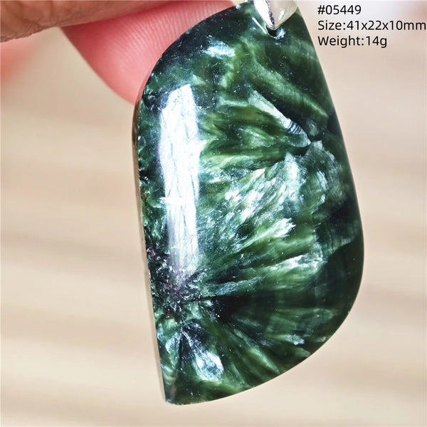 Green Seraphinite Pendant-ToShay.org