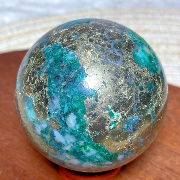 Green Jasper Pyrite Ball-ToShay.org