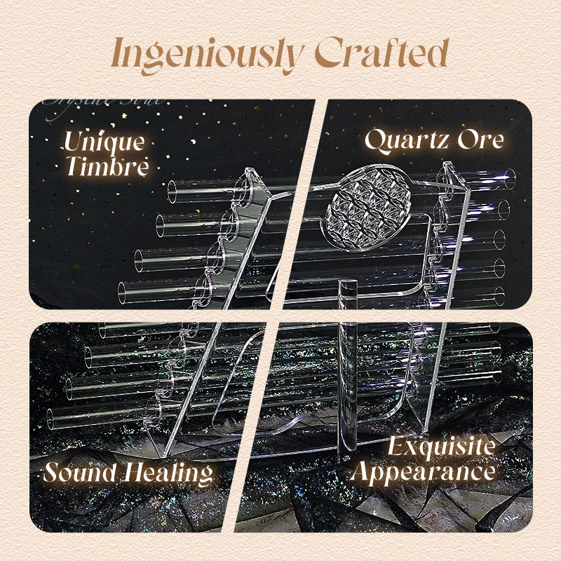 Clear Crystal Singing Harp-ToShay.org