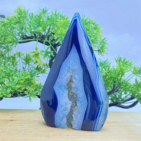 Blue Agate Torch-ToShay.org