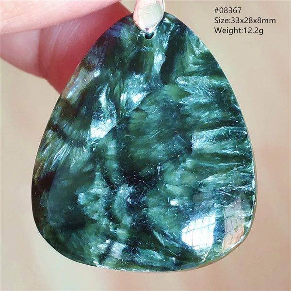 Green Seraphinite Pendant-ToShay.org