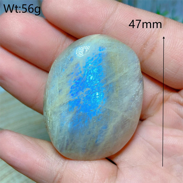 Blue Moonstone Palm Stones-ToShay.org