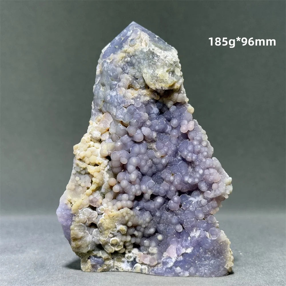 Purple Grape Agate Quartz Tower-ToShay.org