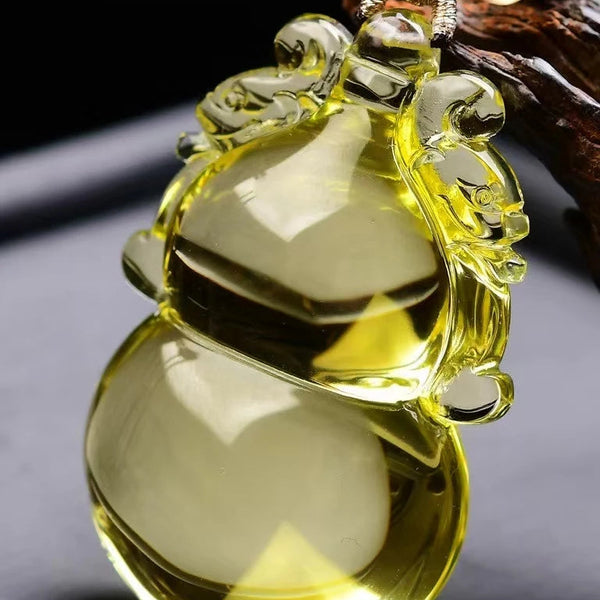 Yellow Citrine Quartz Pendant-ToShay.org