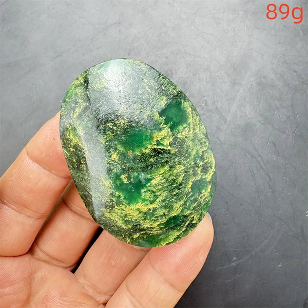 Green Verdite Palm Stone-ToShay.org