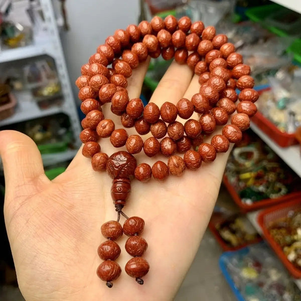 Wood Bodhi Beads Mala-ToShay.org