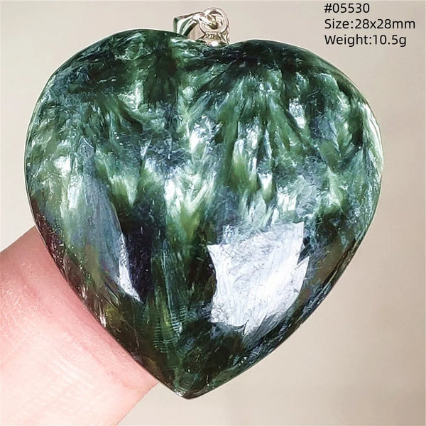 Green Seraphinite Pendant-ToShay.org