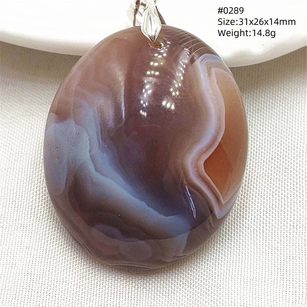 Grey Brown Agate Pendant-ToShay.org