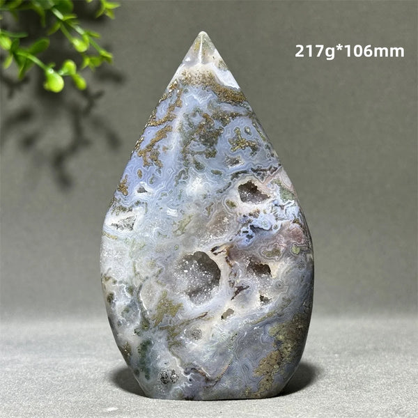 Green Aquatic Agate Torch-ToShay.org