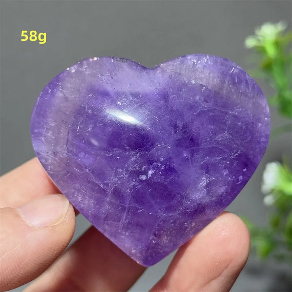 Purple Amethyst Heart-ToShay.org