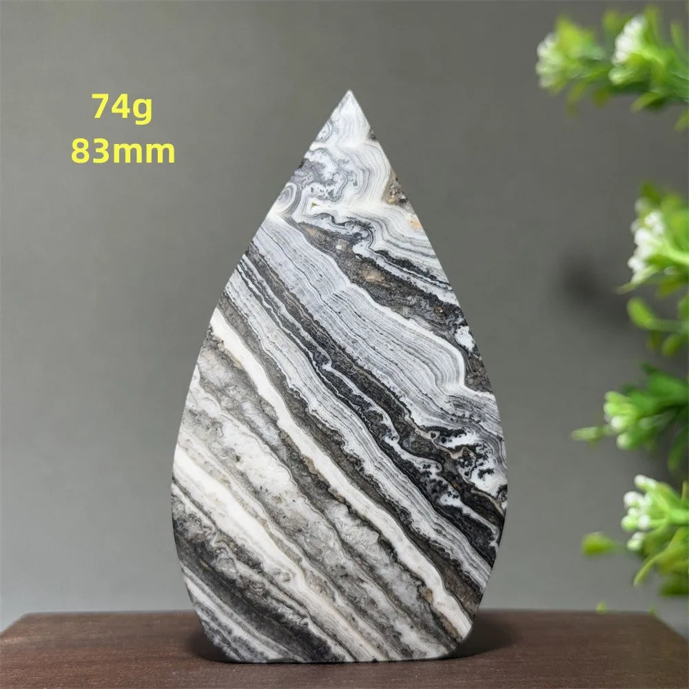 Grey Striped Agate Torch-ToShay.org