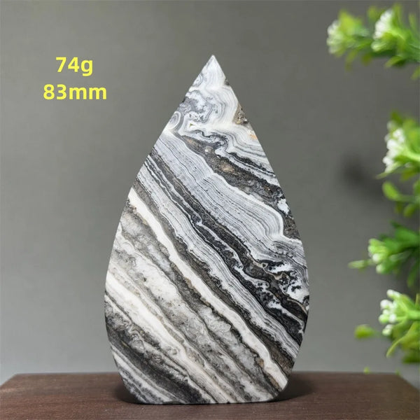 Grey Striped Agate Torch-ToShay.org