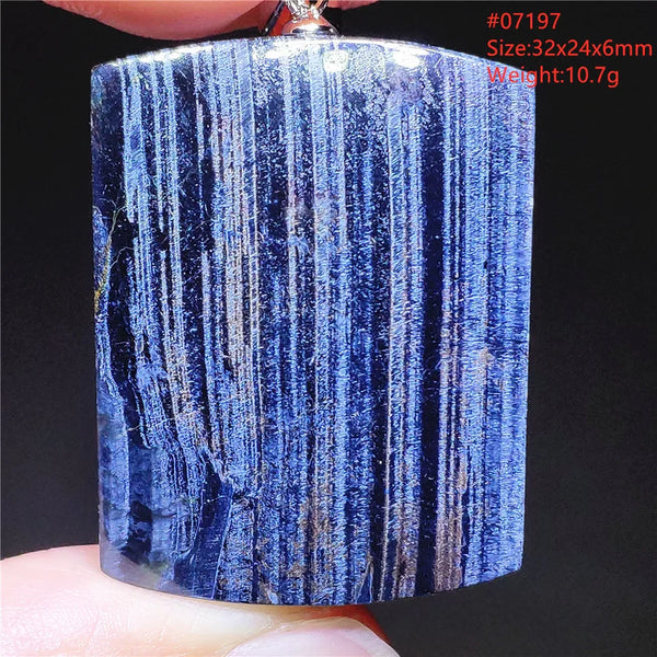 Blue Pietersite Chatoyant Pendant-ToShay.org