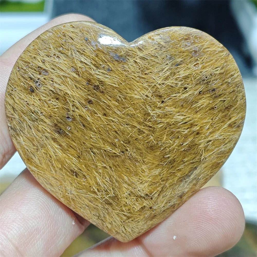 Black Hair Agate Heart-ToShay.org