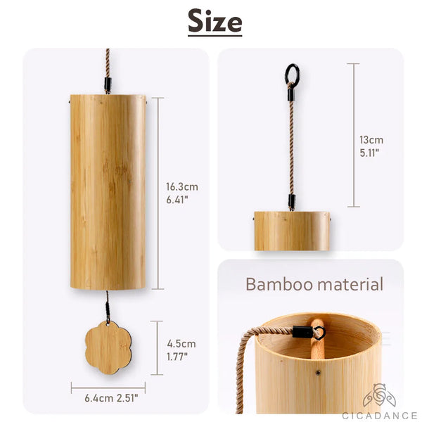 Bamboo Chord Wind Chimes-ToShay.org