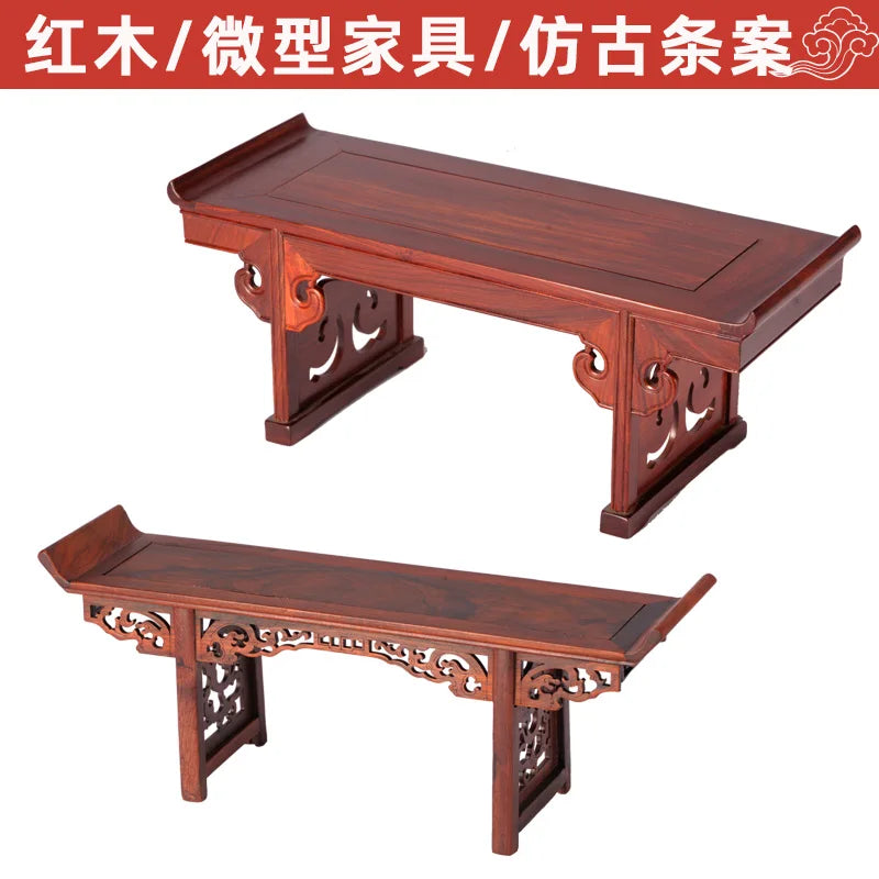 Redwood Display Table Stand-ToShay.org