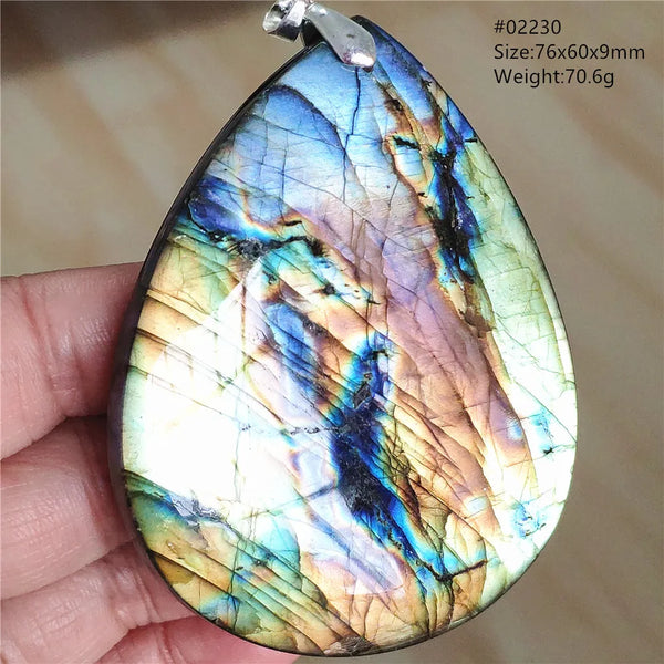Blue Light Labradorite Pendant-ToShay.org