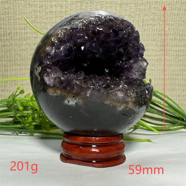 Purple Amethyst Cluster Ball-ToShay.org
