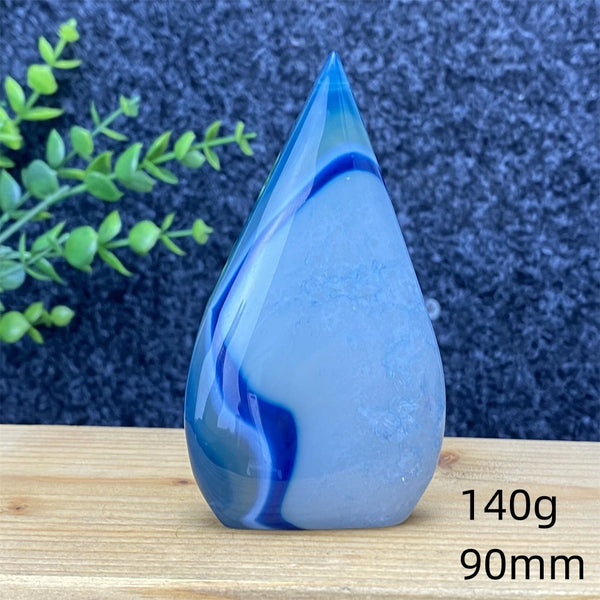 Blue Lace Agate Torch-ToShay.org